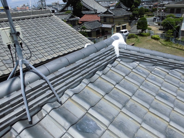 明石市　隅棟　施工完了　棟