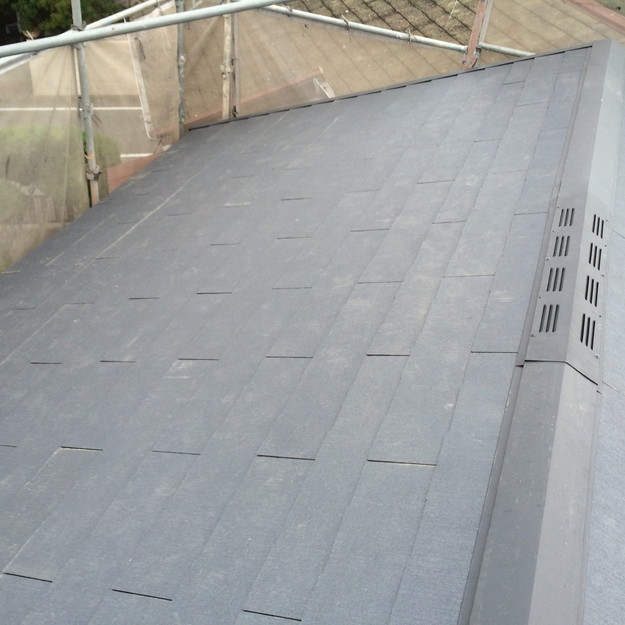 加古川市　カラーベスト　屋根リフォーム完了写真