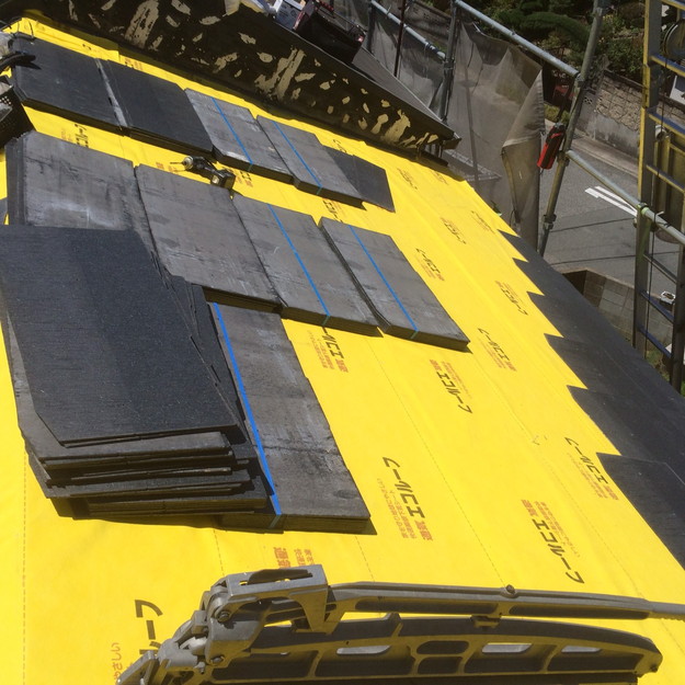 加古川市　新設カラーベスト屋根材敷設