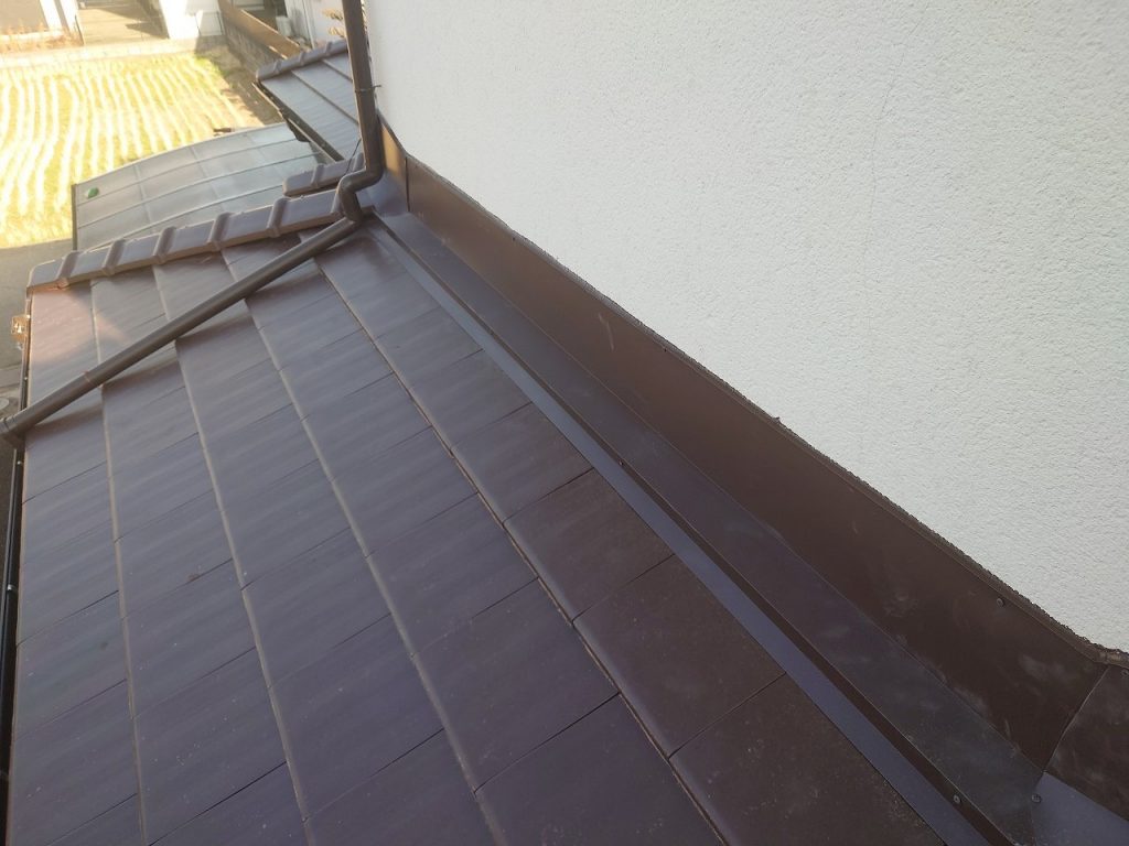 明石市　葺き替え　下屋根完成