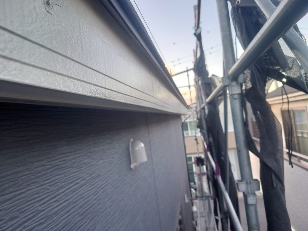 明石市　雹　雨樋　撤去　施工中