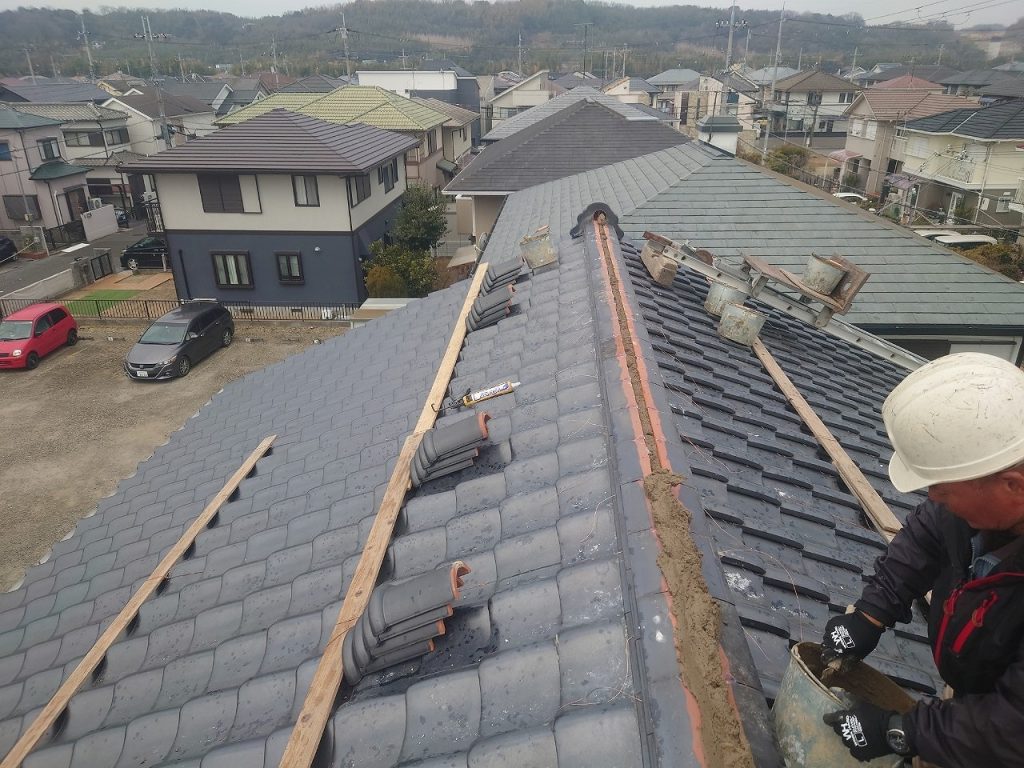 明石市 棟 積み直し 熨斗瓦