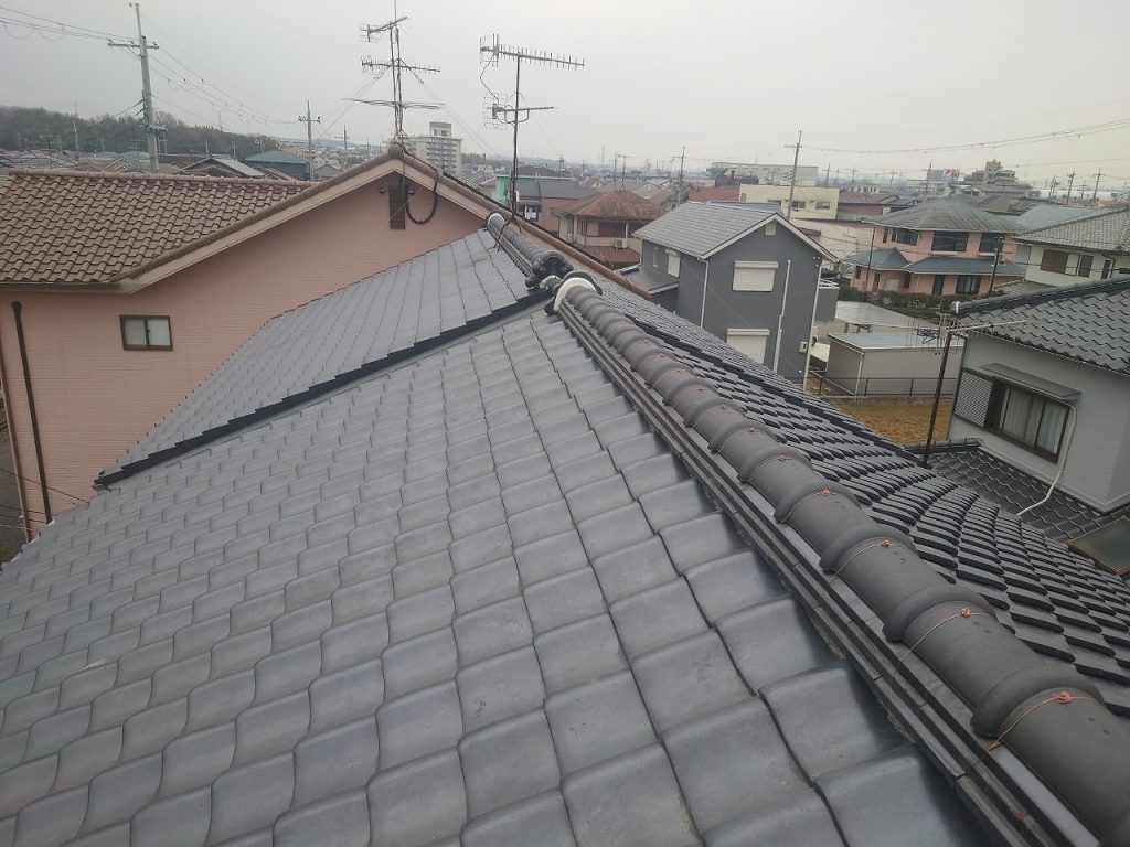 明石市 棟積み直し 施工完了