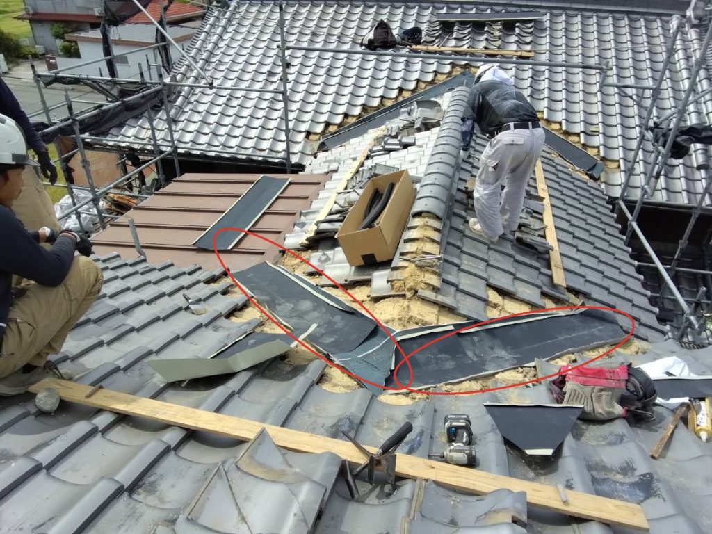 明石市 谷板金 工事 施工前