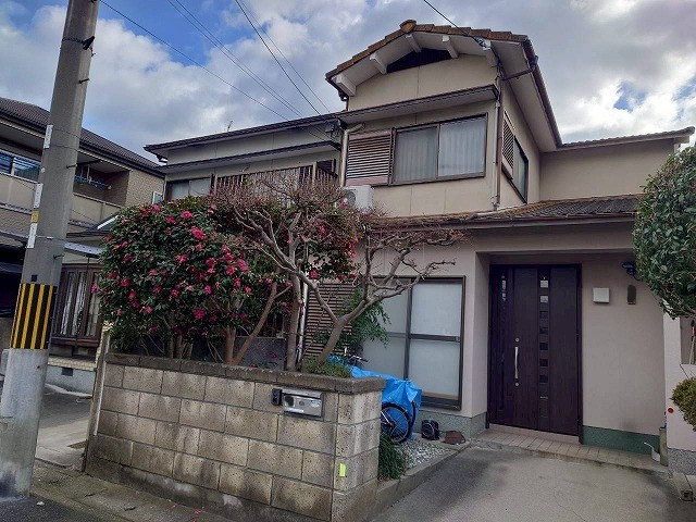 明石市　台風被害　現地調査　二階建て