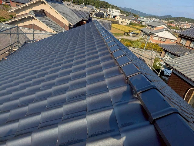 明石市 三角丸 葺き替え工事