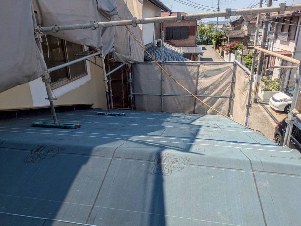 明石市 葺き替え ゴムアス 完成