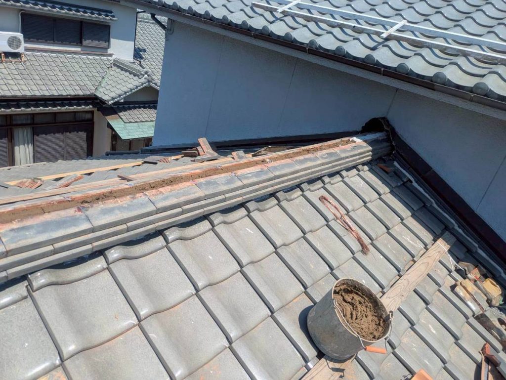 明石市 棟工事 熨斗瓦