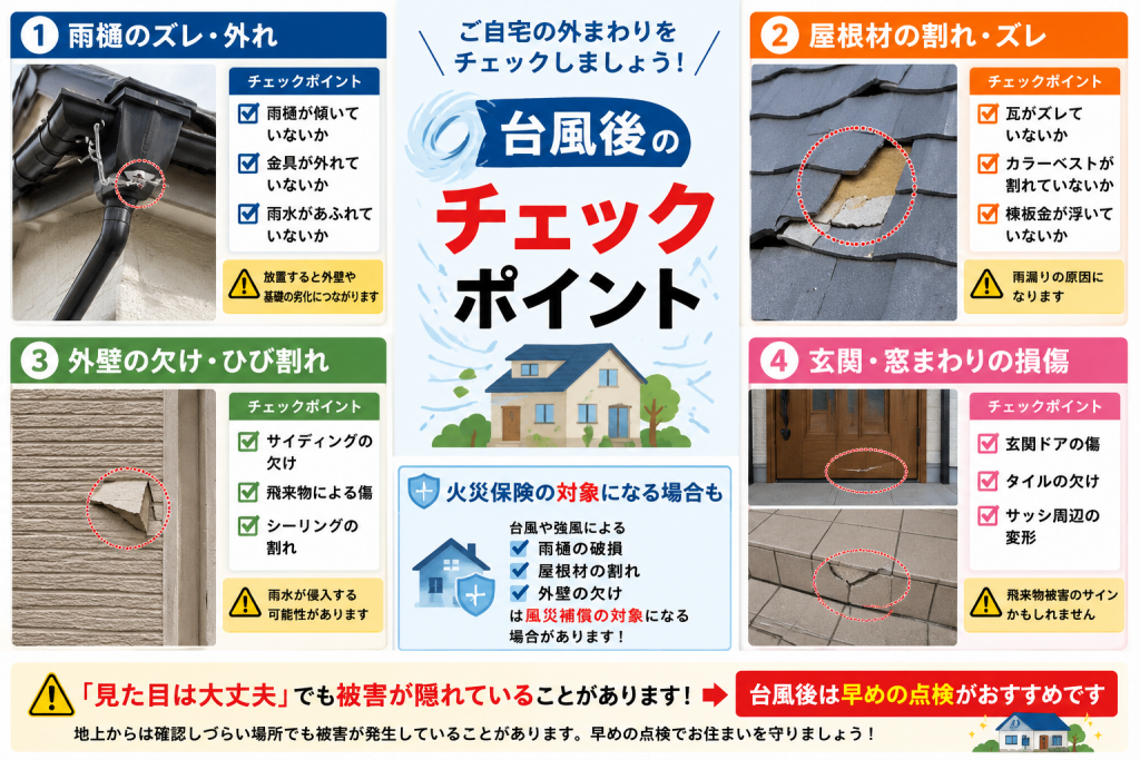 台風後のチェックポイント
