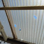 明石市|雹でガラスネット入り塩ビ波板に穴あき!自然災害鑑定士が被害を無料点検