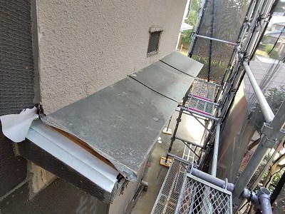 明石市 ケラバ 劣化 水切り