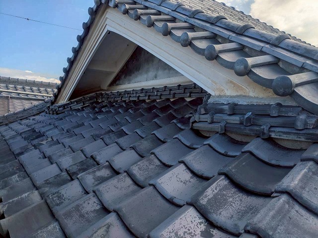 明石市　破風板　経年劣化