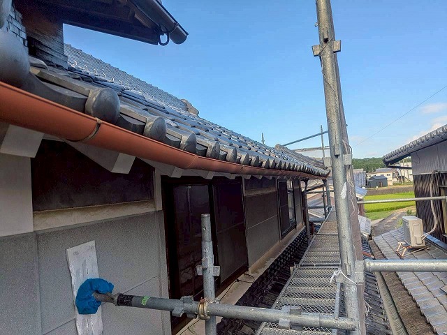 明石市　雨樋　現調　劣化