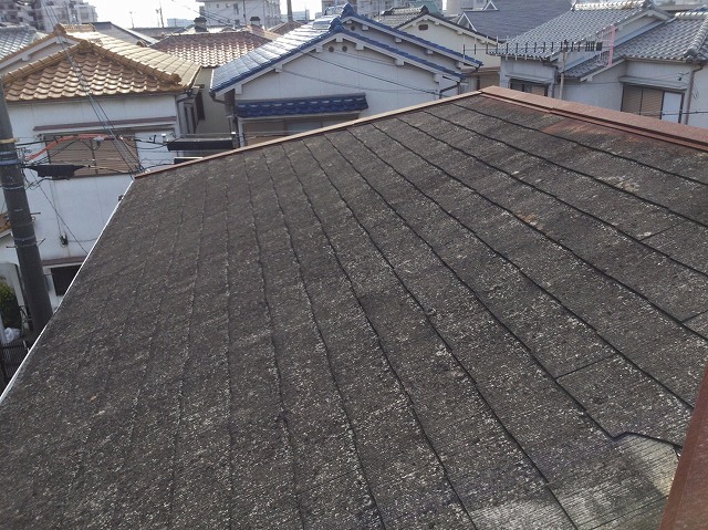 明石市 屋根カバー工法 現地調査 カラーベスト