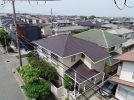 明石市　カバー工法　施工完了　ドローン撮影
