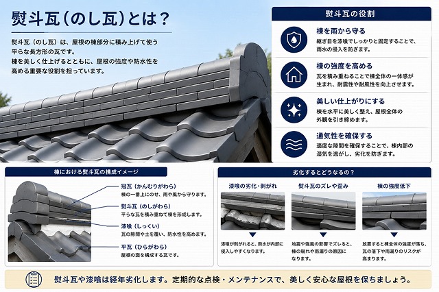 加古川市 熨斗(のし)瓦の説明